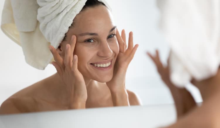 Chemical peel results.